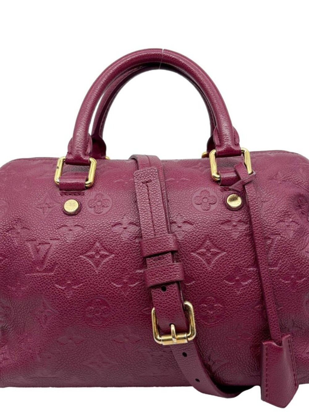 Louis Vuitton Speedy Bandouliere 25 Monogram Empreinte Leather Shoulder Bag